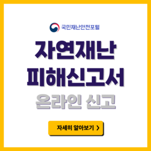 자연재난 피해신고서