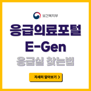 내 주변 응급실 찾는법