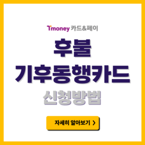 후불 기후동행카드 신청방법