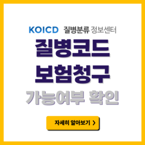 질병코드 보험청구 가능여부